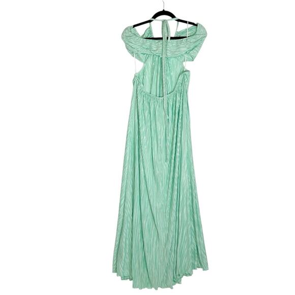 LOVESHACKFANCY Julissa Pleated Halter Maxi Dress - Picture 8 of 10